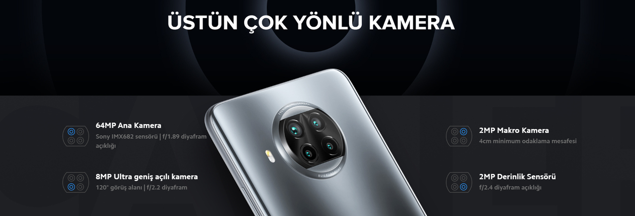 Yenilenmiş Xiaomi Mi 10T Lite Kamera